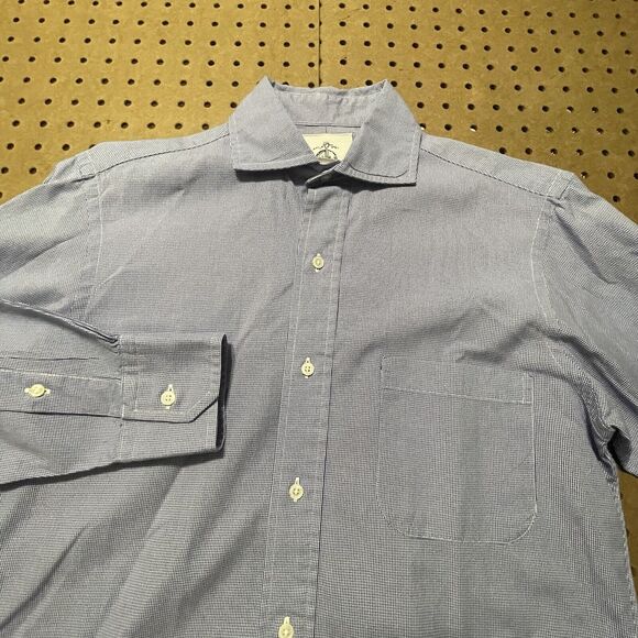 Brooks Brothers Black Fleece Button Down Shirt Mens M Blue Plaid Thom Browne BB0 - Picture 2 of 9